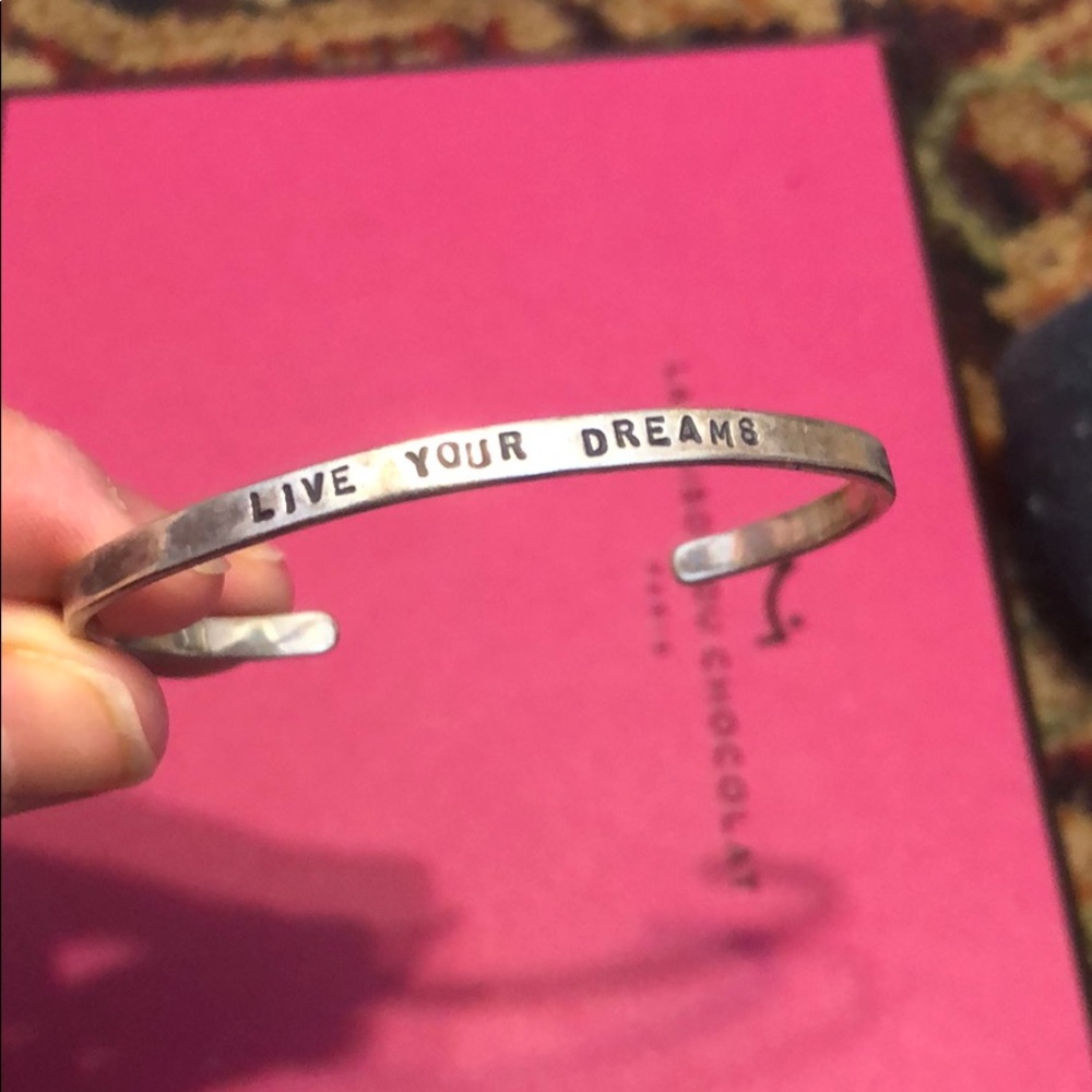 Sterling Silver “Live your dreams” bracelet
